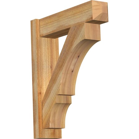 Ekena Millwork Balboa Rough Sawn Craftsman Outlooker, Western Red Cedar, 6"W x 22"D x 26"H OUT06X22X26BOA04RWR
